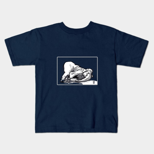 sleepyhead Elephant Kids T-Shirt by eRDe